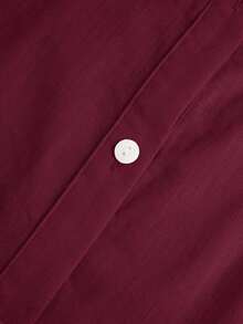 2026 Nueva Camisa Básica Versátil y Elegante para Mujer con Botones Delanteros y Cuello Mao en Color Azul Claro, Adecuada para Ir al Trabajo, Uso Diario, Estilo Retro de los 90, Navidad, Año Nuevo, Fiesta de San Valentín, Playa, Graduación, Moda, - Burdeos - Ver 9