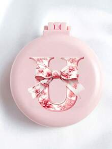 Peine plegable redondo con espejo y lazo rosa, espejo de maquillaje compacto portátil 2 en 1, peine plegable de cojín de aire mini para mujeres, niñas, mamá, adecuado para boda, viaje, camping, oficina, viajes de negocios, deportes, al aire libre, actuaciones, cepillar el cabello, multifuncional, regreso a la escuela, regalo del Día de la Madre, artículo esencial de viaje, regalos de Pascua, accesorios para mujeres - Multicolor - Ver 24