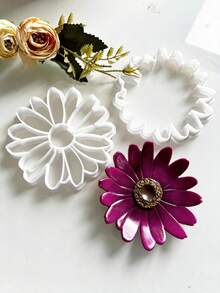 Flower Tray Clay Cutter, Polymer Clay Mold For Decorative Small Dishes, Perfect For Rustic, Bohemian And Natural Style Home Decor, Ideal For Spring And Handmade DIY Projects - White - View 2