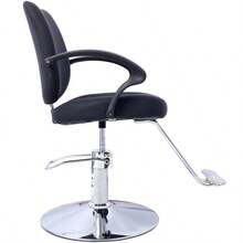 Hair Salon Chair Styling Heavy Duty Hydraulic Pump Barber Chair Beauty Shampoo Barbering Chair For Hair Stylist Women Man With Barber Cape Black - Black + PU1 - View 8