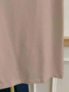 Camiseta de mujer de manga corta, cuello redondo y bloque de color, casual de verano - Multicolor 4 - Ver 5