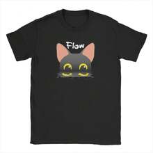 Unisex 100% Cotton T-Shirt With A Fun, Short-Sleeved Cartoon Cat Print. Made From Thick 220g Cotton, This Soft And Breathable T-Shirt Offers Excellent Elasticity, Making It Skin-Friendly And Comfortable For All-Day Wear. Its Classic, Casual Design Is Easy To Style And Perfect For Everyday Outings, Streetwear, Sports, Dates, And Casual Get-Togethers Year-Round. - 黑色 - 查看 1