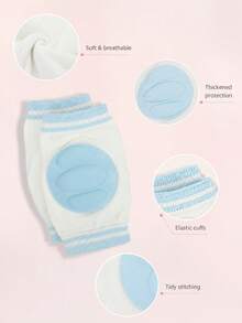 1 set Pelindung Lutut Bayi untuk Merangkak, Pelindung Lutut Anti Selip untuk Balita Saat Belajar Berjalan, Pelindung Lutut Bernapas & Anti Benturan untuk Bayi - MultiWarna - View 4