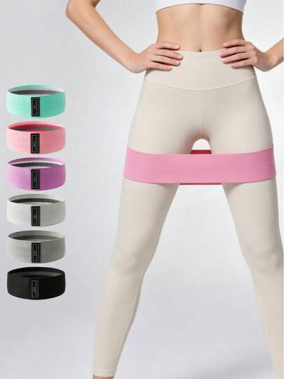 Fabric Resistance Loop Bands 3 Packs, Polyester Non-Slip Exercise Bands For Leg, Hip & Glute Training