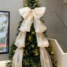 2026 Christmas Tree Extra Large Bow 5m Shiny Tulle Party Gathering Decoration Backdrop Photo Prop - Glossy Yarn - View 12