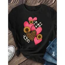 1 Pack Unisex 'S  Camiseta Gráfica Tropical de Verano con Palmeras Y2K Estética Negra con Estampado Dorado Manga Corta Cuello Redondo Ropa Casual de Playa para Atuendos de Verano de Fin de Semana Camisa Suave Transpira - [Negro] - Ver 1