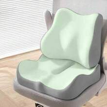 2pcs/1pc Car Seat Cushion & Lumbar Support Set | Ergonomic Design | Elevates Driving View, Comfortable For Long Rides | Soft Memory Foam Provides Support | Suitable For Sedans, SUVs And Trucks - Multicolor - View 10