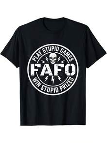 Camiseta unisex de manga corta, para hombreYMujeresDivertidoJugarEstúpidoJuegosGanarPremiosEsqueletoCamiseta-HumorísticoCortoMangaTeeAdecuadoparaFestividadesInformalRopa-RedondoCuelloCalleEstiloSuperiorparaCómodoTodos los díasFit,playerashombre, , , Dazymujer,romwehombres, bohochic,maestrasregalos,camisetaparaconjuntos de mujercon curvasparamu,y2k, - Negro - Ver 6