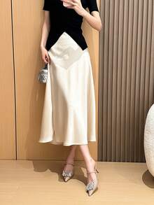 Xin Jing Shoes Giày sandal nữ thanh lịch mũi nhọn đính đá, quai cài, hở mũi, kiểu dáng gợi cảm, thích hợp đi làm và dự tiệc, gót trung bình. - Màu Khaki - Xem 8