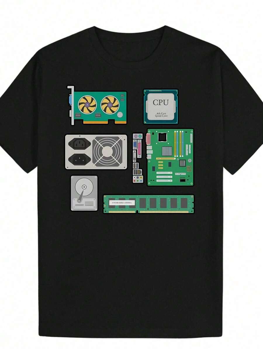 Men T-Shirts - Black - View 1