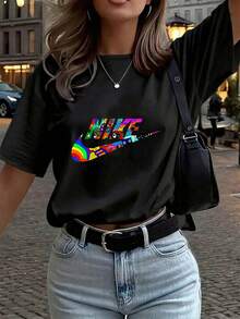 Women T-Shirts - Black - View 6