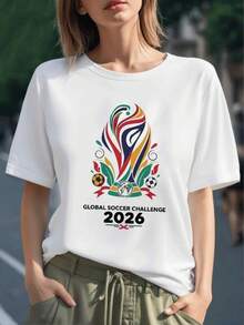 Flamas coloridas que se elevan con energía de pasión futbolística y orgullo mexicano con balón dual y águila central símbolo de fuerza y unión camiseta para mujer 100% algodón - Negro - Ver 6
