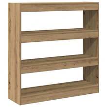 Libreria vidaXL in rovere massello, realizzata a mano, 100 x 30 x 103 cm - Multicolore - Visualizzare 7