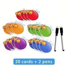 Card Games, Phonetic Games, Educational Games, Visual Word Games, Mathematical Games, Brain Games, Kindergarten, Home School, Teacher Teaching Assistance - Multicolor - View 13
