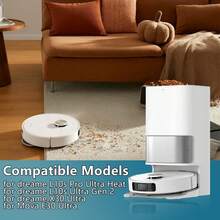 适用于 L10s Pro Ultra Heat/L10s Ultra Gen 2/L40 Ultra AE/X30 Ultra/Mova E30 Ultra 的配件：1 个主刷头、6 个集尘袋、6 张清洁湿巾、4 个边刷、4 个滤网 - A - 查看 3