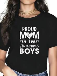 Camiseta Femenina Manga Corta Estilo Clásico Ligera Fresca Versátil Verano eñora Manga Corta Diseño Elegante Casual Ligera Uso Diario Verano - Negro - Ver 7