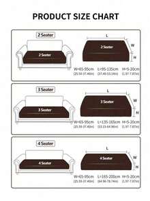 1pc Coffee Color Stretch Waterproof Sofa Slipcover, Fits 1 2 3 4 Seater Sofa, Elastic Sofa Cover, Stain Resistant, Comfortable Sofa Protector, Suitable For Outdoor, Living Room, Hotel, Dust Proof - Coffee Brown - View 5