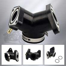PowerMotor 摩托車化油器進氣歧管接頭 Virago XV125 XV250 1998-2011 摩托車接口轉接管歧管配件 - A - 查看 1