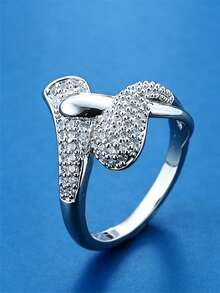 1pc Niche Personalized Wrapped Criss-Cross Ring, Suitable For Daily, Dating, And Commuting Wear - ring - View 6