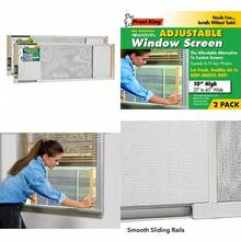 Window Screens - 10 cali wysokości x pasuje do 2545 cali szerokości 2 opakowania - Zobacz 1