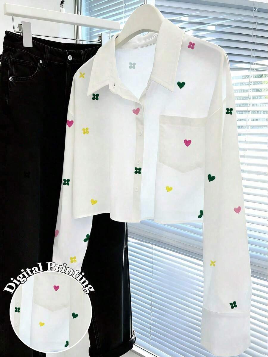 de mujer casual de unicolor de manga corta - Multicolor - Ver 1