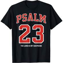 Psalm 23 The Lord Is My Shepherd T-Shirt - Black - View 1