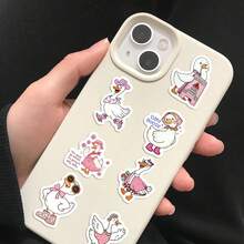 500 Stücke Silly Goose Meme Aufkleber Rolle, lustige Vinyl Aufkleber für Wasserflasche Laptop Fahrrad Tasse Sammelalbum Dekorative Handyhülle Wassertasse Skateboard Graffiti Aufkleber - 1 Set - Übersicht 10