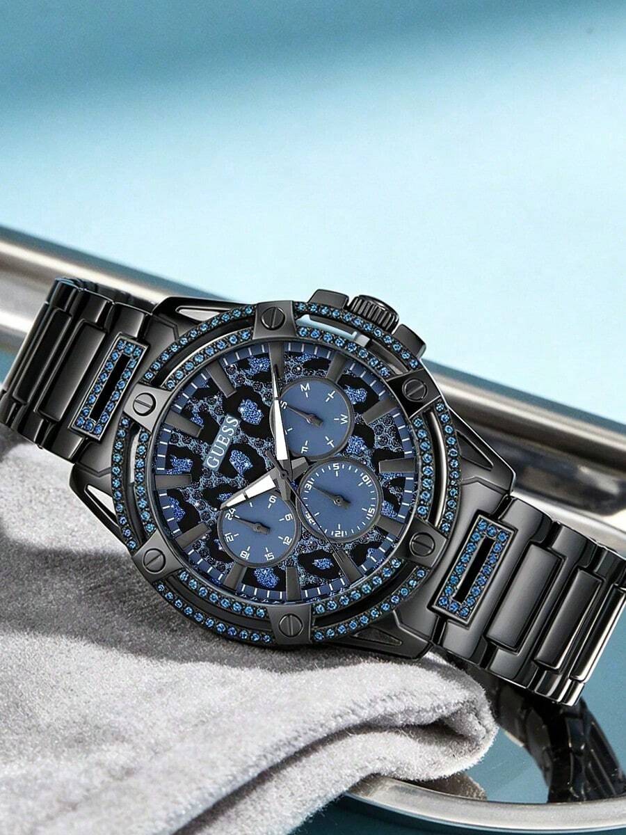 Guess Men's Quartz Watch - Round Dial, Suitable For Everyday Wear In A Variety Of Settings. Comes With Original Watch Box GW - Blue - View 1