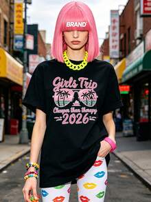 Camiseta de manga corta con cuello redondo suave y casual de verano para mujer, tops para salir, vintage, camisetas divertidas, Gen Z, tops, curvas, ropa Y2K, algodón, Italia, Grecia, curvas, tops para damas, tops lindos, camisetas gráficas, conjuntos de vacaciones para mujer, conjuntos de primavera, estilo callejero americano, casual deportivo, vestido degradado, estilo unisex, estilo casual urbano, casual, jersey, camisetas holgadas, ropa de calle retro, estilo de los 90, estilo de los 2000, subcultura, estilo europeo, top negro, tops blancos, conjuntos de fiesta de los 90. Negro - Negro - Ver 1