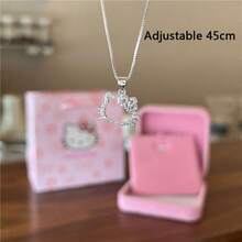 1 chiếc mặt dây chuyền hình Hello Kitty Sanrio dễ thương, kiểu dáng anime, màu trắng đơn giản, thanh lịch, dành cho nữ, quà tặng trang sức cho nữ. - Nhiều màu - Xem 6