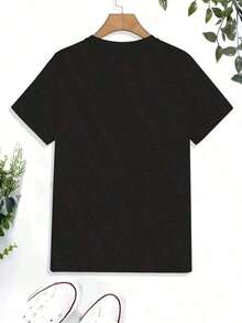 And : Men's Anime T-Shirt Bocchi The Rock - Hatori Gotou And Yamada Design, Japanese Characters, Machine Washable Black Casual Wear, Graphic Print, Collectible, Pop Culture Fan Merchandise, Easy Care Y2k T-Shirt Shirt - 黑色 - 查看 2