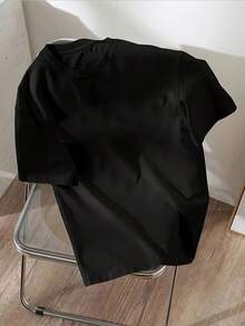 Camiseta de mujer para primavera y verano - Negro - Ver 2