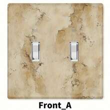 Vintage Textured Pattern Decorative Switch Plate Cover, Easy Installation, Suitable For Kitchen, Office, Bedroom, Dining Room, Bathroom, Fashionable Home Decor, No Wiring Required - Multicolor - View 15