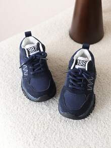 1 Pair Kids Shoes New Spring Soft Bottom Children's Sports Shoes Boys Running Shoes Lightweight Non-Slip - Blue - View 4