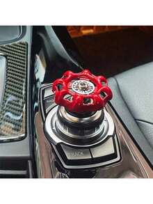 Anillo decorativo para el botón de arranque del coche - Anillo de control de volumen del interruptor de perilla, Anillo protector de encendido del motor, Accesorio interior de automóvil - A - Ver 6
