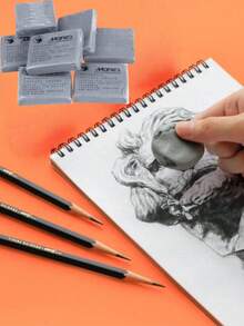 Tẩy vẽ tranh, tẩy phác thảo dẻo, tẩy nghệ thuật biến dạng và co giãn, tẩy bút chì, tẩy vẽ than chì bằng nhựa mềm và dễ uốn, đồ chơi bóp giảm căng thẳng, vật dụng cần thiết cho năm học mới, tẩy bút chì than chì bằng cao su dẻo, tẩy bút chì, tẩy hình chữ nhật màu trắng dùng cho trường học và văn phòng, tẩy vẽ tranh, quà tặng ngày lễ, màu sắc và kiểu dáng ngẫu nhiên. - Hình vuông - Xem 7