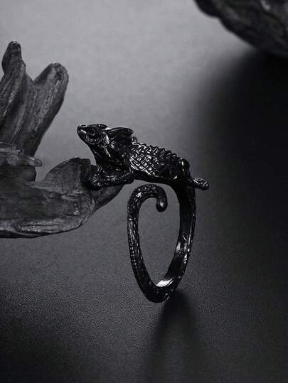 1pc Fashionable Unique Lizard Shaped Ring