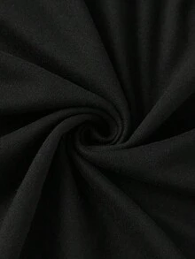Camiseta informal de manga corta y cuello redondo de unicolor para hombres, con proceso de perforación caliente, nueva colección primavera/verano 2025, rave - Negro 2 - Ver 5