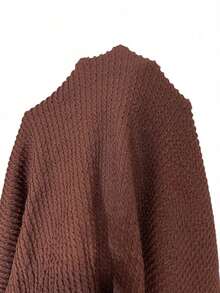 Nuevo vestido de mujer elegante y sexy con cuello alto, hebilla metálica, fruncido y sin mangas, de estilo ceñido, para ocasiones de primavera/verano y citas - Marrón 2 - Ver 6