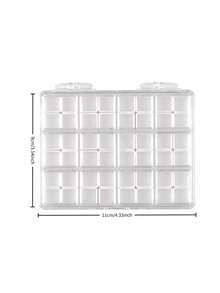 48-Grid New Nail Art Accessories Storage Box, Made Of High-Quality Transparent Acrylic, Designed For Storing Nail Art Rhinestones And Other Accessories - Multicolor - View 8