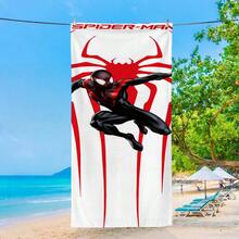 1PCS S Pider-Man With Great Power Quote Microfiber Beach Towel - Quick Dry Super Absorbent Bath Towel For Swimming Pool Gym Travel - Marvel Fan Outdoor Picnic Blanket Sand Free Magic Towel Accessory For Men Boys Gift - 彩色 - 查看 3