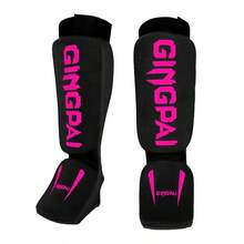 GINGPAI Muay Thai Leg Guards With Foot Protection, Suitable For Teenagers And Adults, Kickboxing, MMA, Karate Leg Sleeves, Non-Slip Knitted Leg Pads For Men And Women - Multicolor - View 20