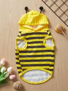 PETSIN 1pc Lovely Cosplay Bee Striped Vest For Cats And Dogs - Multicolor - View 2
