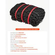 Round Bale Hay Net, 5.91 X 5.91 X 5.91 Ft, 1.65 Inch Holes, PE Material, Knotless Design, With Zip Ties, Needle Shuttle, Repair Twine And Storage Bag, Slow Feeder Round Bale Net For Horses - Medium Mesh, Knotless, 6*6*6 ft - 查看 7