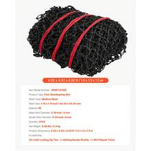 Round Bale Hay Net, 4.92 X 4.92 X 4.92 Ft, 1.75 Inch Holes, PE Material, Reinforced Knotted Design, With Zip Ties, Needle Shuttle, And Repair Twine, Slow Feeder Round Bale Net For Horses - Medium Mesh, Knotted, 5*5*5 ft - 查看 11
