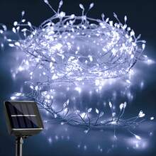 1pc Solar Powered LED Firecracker Light, LED String Lights, Firecracker Lights String, Fairy Lights, 8 Lighting Modes, IP65 Waterproof, Outdoor Garden Decor, Christmas Halloween Holiday Lights, Party Lighting, Festival Decoration Lights, Indoor/Outdoor String Lights - 8 Modes - View 18