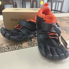 FiveFingers Barefoot Training Shoes - Minimalist Running & Hiking Footwear, Adjustable Strap, Non-Slip Grip For Men & Women - Orange - View 3