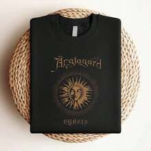 Camiseta de Mujer con Estampado Nuevo DTG/DTF - Anglagard - Hybris - Tallas S, M, L, XL, 2-3-4-5-6-7XL, Camiseta Fresca de Verano, Estilo Unisex - Negro - Ver 3