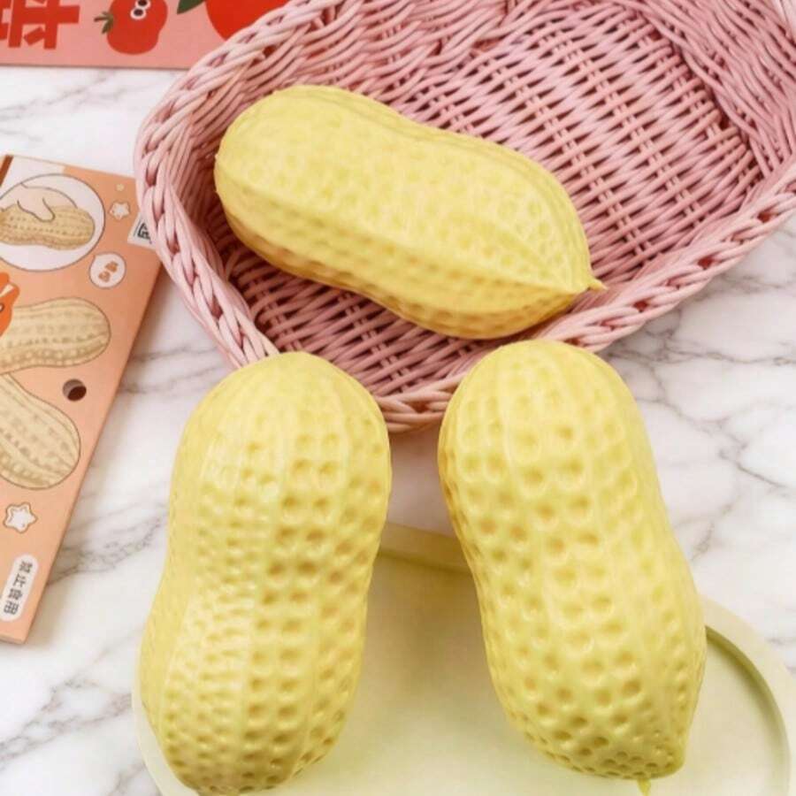 1 món đồ chơi bóp hình hạt đậu dễ thương, siêu mềm, đàn hồi chậm, giúp giảm căng thẳng, đồ chơi giải tỏa áp lực cho trẻ em và người lớn, quà tặng trong các bữa tiệc.