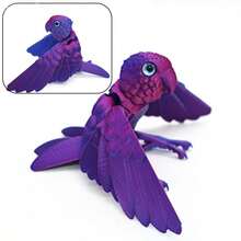 Model Burung Beo Pelangi Artikulasi Cetak 3D, Figur Burung Beo Berwarna-warni Realistis yang Dapat Dikoleksi, Mainan Geli Kreatif untuk Dekorasi Meja, Hadiah Ulang Tahun - MultiWarna - View 5